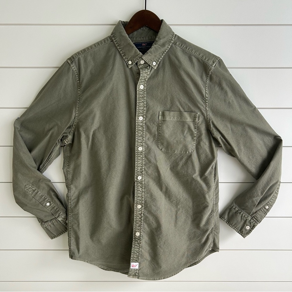 Vineyard Vines Green Casual Button Down Shirt